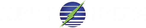 Summit Marine logo with boat and wave design, representing marine services.